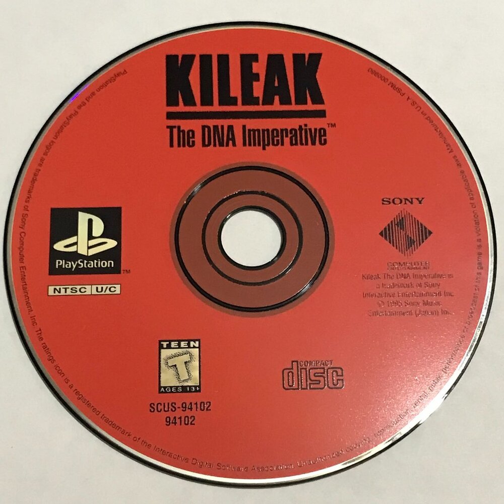 Kileak: The DNA Imperative (Sony PlayStation 1, 1995) PS1 Tested Ships Same Day